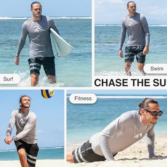 Men's Long Sleeve Rashguard UPF 50+ - Picture 15 of 15